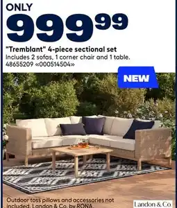 RONA Tremblant 4-piece sectional set offer