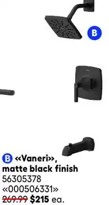 RONA PFISTER Vaneri, matte black finish offer