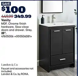 RONA Landon & Co. 25 Vanity offer