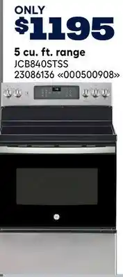 RONA GE 5 cu. ft. range offer