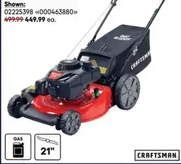 RONA CRAFTSMAN gas lawn mowers offer