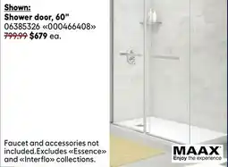 RONA Shower door, 60 offer