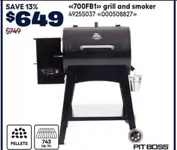 RONA PITBOSS 700FB1 grill and smoker offer
