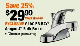 Home Depot Arogon 4 bath faucent offer