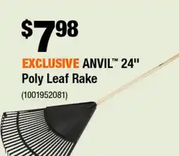 Home Depot ANVIL 24 poly leaf rake offer