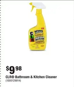 Home Depot CLR Bathroom & Kitchen Cleaner offer