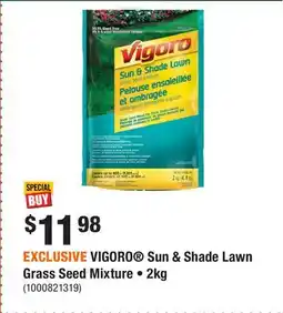Home Depot EXCLUSIVE VIGORO Sun & Shade Lawn Grass Seed Mixture • offer