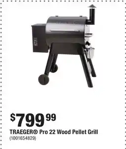 Home Depot TRAEGER Pro 22 Wood Pellet Grill offer