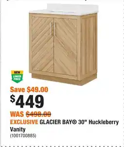 Home Depot EXCLUSIVE GLACIER BAY 30 Huckleberry Vanity offer