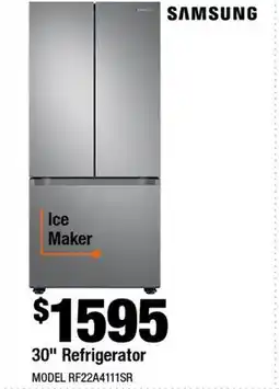 Home Depot 30 Refrigerator offer