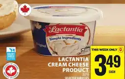 Food Basics LACTANTIA CREAM CHEESE PRODUCT offer