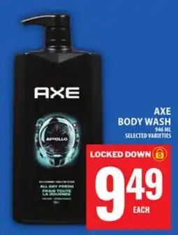 Food Basics AXE BODY WASH offer
