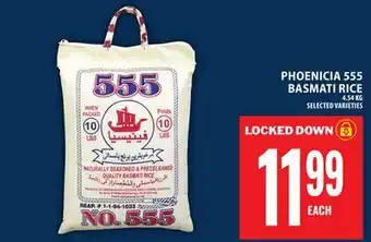 Food Basics PHOENICIA 555 BASMATI RICE offer