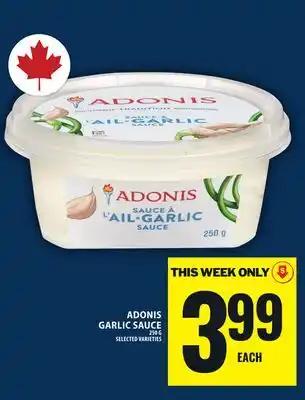 Food Basics ADONIS GARLIC SAUCE offer