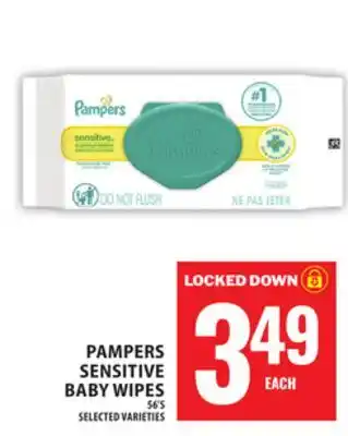 Food Basics PAMPERS SENSITIVE BABY WIPES offer