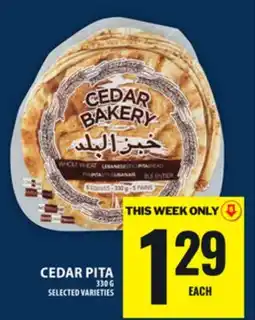 Food Basics CEDAR PITA offer