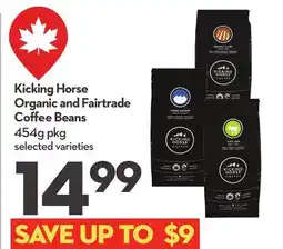 Longo's Kicking Horse Organic and Fairtrade Coffee Beans offer