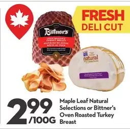 Longo's Natural Selections or Oven Roasted Turkey Breast offer
