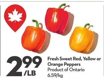 Longo's Fresh Sweet Red, Yellow or Orange Peppers offer