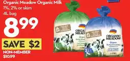 Longo's Organic Meadow Organic Milk offer