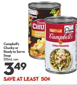 Longo's Chunky or Ready to Serve Soup offer
