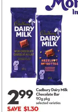 Longo's Dairy Milk Chocolate Bar offer