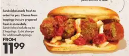 Longo's Meatball Sandwich offer