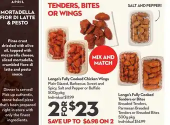 Longo's Longo's Fully Cooked Chicken Wings offer