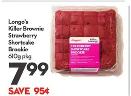 Longo's Killer Brownie Strawberry Shortcake Brookie offer