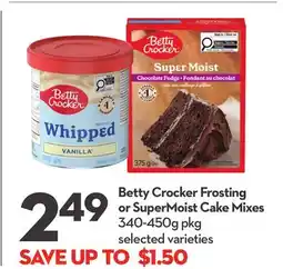 Longo's Frosting or SuperMoist Cake Mixes offer