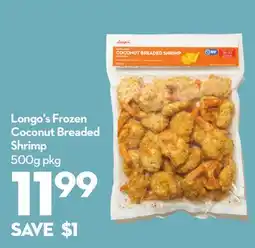 Longo's Frozen Coconut Breaded Shrimp offer