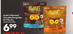 Longo's Awake Caffeinated Chocolate Energy Bars offer