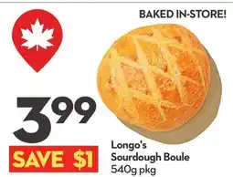 Longo's Sourdough Boule offer