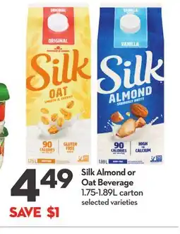 Longo's Almond or Oat Beverage offer