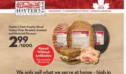 Longo's Freshly Sliced Turkey Oven Roasted, Smoked and Montreal Flavours offer