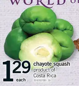 Fortinos CHAYOTE SQUASH offer
