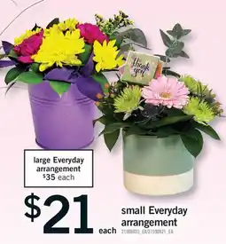 Fortinos SMALL EVERYDAY ARRANGEMENT offer