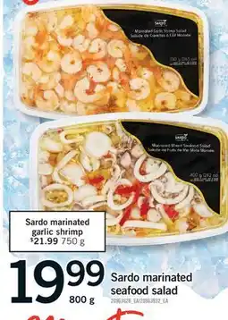 Fortinos SARDO MARINATED SEAFOOD SALAD offer