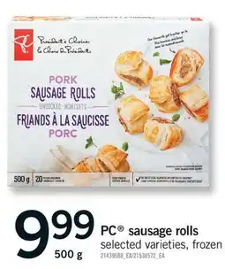 Fortinos PC SAUSAGE ROLLS offer