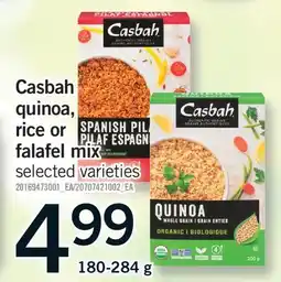 Fortinos CASBAH QUINOA, RICE OR FALAFEL MIX offer