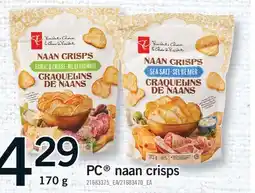 Fortinos PC NAAN CRISPS offer