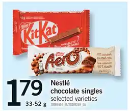Fortinos NESTLÉ CHOCOLATE SINGLES offer