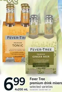 Fortinos FEVER TREE PREMIUM DRINK MIXERS offer