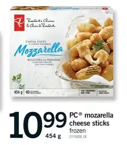 Fortinos PC MOZARELLA CHEESE STICKS offer