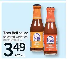 Fortinos TACO BELL SAUCE offer