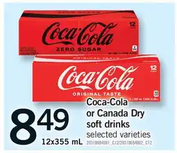 Fortinos COCA-COLA OR CANADA DRY SOFT DRINKS offer