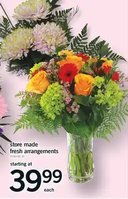 Fortinos STORE MADE FRESH ARRANGEMENTS offer