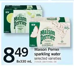 Fortinos MAISON PERRIER SPARKLING WATER offer