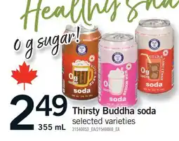 Fortinos THIRSTY BUDDHA SODA offer