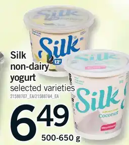 Fortinos SILK NON-DAIRY YOGURT offer
